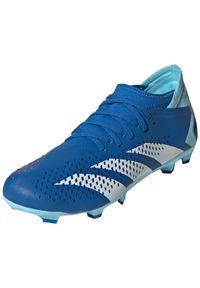 Buty do piłki nożnej męskie Adidas Predator Accuracy.3 FG. Kolor: niebieski, wielokolorowy, biały #1