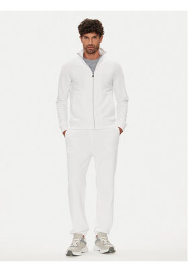 K-Way Bluza Finn K31366W Biały Regular Fit. Kolor: biały. Materiał: bawełna