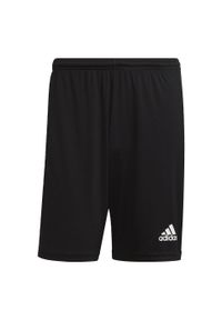Adidas - Spodenki piłkarskie męskie adidas Squadra 21 Short. Kolor: biały, wielokolorowy, czarny. Materiał: poliester. Sport: piłka nożna