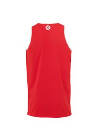 KEMPA - Dziecięca koszulka typu tank top Kempa Player. Kolor: czerwony, wielokolorowy, biały. Materiał: materiał. Wzór: kolorowy. Styl: elegancki