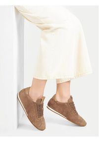 Gino Rossi Sneakersy AYA-110125 Brązowy. Kolor: brązowy. Materiał: skóra, zamsz #9