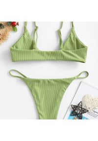 Intica - Bikini z ozdobnymi kółeczkami regulowane na lato Mareike. Kolor: czerwony. Materiał: materiał #11