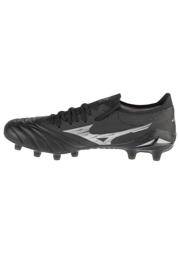 Buty piłkarskie męskie Mizuno Morelia Neo Iv Beta Elite Fg. Zapięcie: sznurówki. Kolor: czarny. Materiał: materiał, syntetyk. Szerokość cholewki: normalna. Sport: piłka nożna