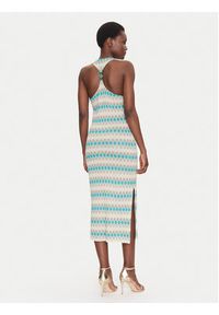 Fracomina Sukienka dzianinowa FS25SD5006K414F8 Kolorowy Slim Fit. Materiał: wiskoza. Wzór: kolorowy #5