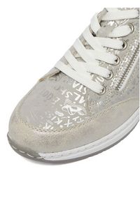 Rieker Sneakersy N4316-90 Srebrny. Kolor: srebrny. Materiał: materiał #5