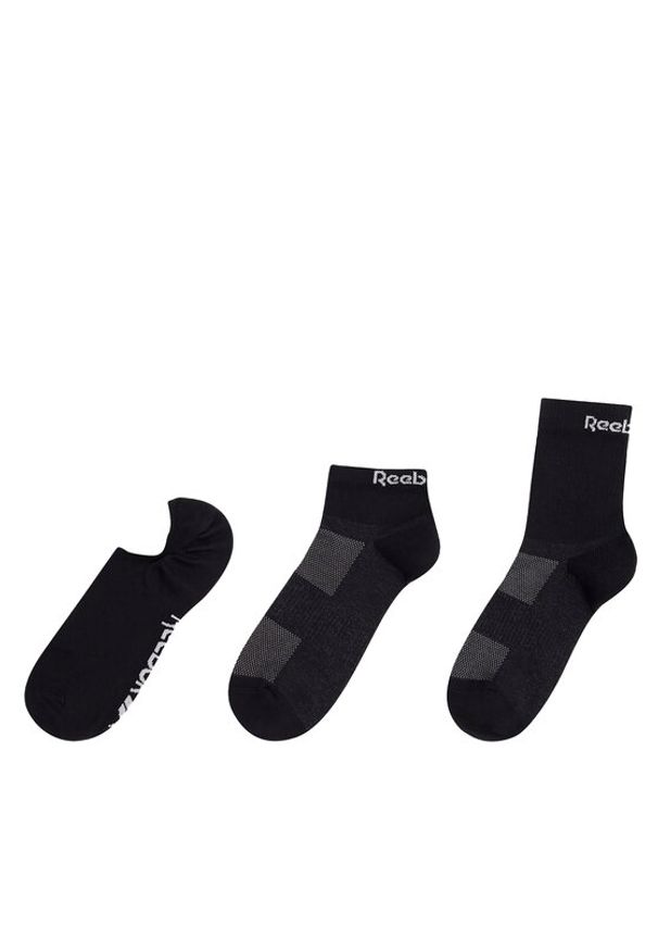 Reebok Zestaw 3 par niskich skarpet unisex TE ALL PURPOSE SOCK GH0404 Czarny. Kolor: czarny