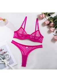 Intica - Bielizna damska ultracienka z delikatnego materiału Sandita. Kolor: różowy. Materiał: materiał