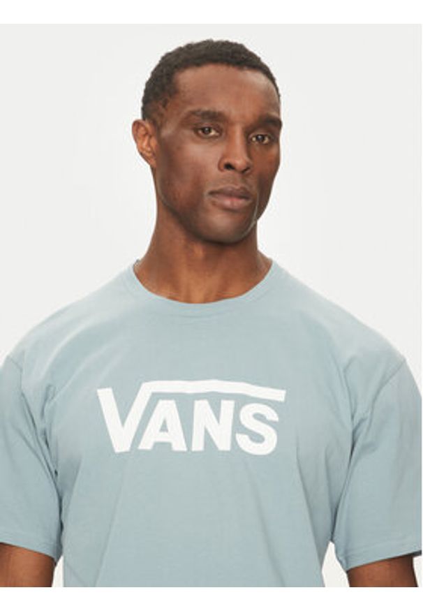 Vans T-Shirt Classic VN000GGG Niebieski Regular Fit. Kolor: niebieski. Materiał: bawełna