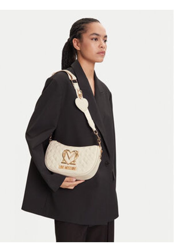 Love Moschino - LOVE MOSCHINO Torebka JC4301PP0MK1211A Écru. Materiał: skórzane