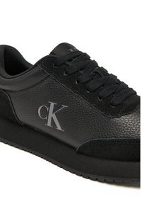 Calvin Klein Jeans Sneakersy Runner Laceup Low Mix Mg YW0YW01798 Czarny. Kolor: czarny. Materiał: skóra