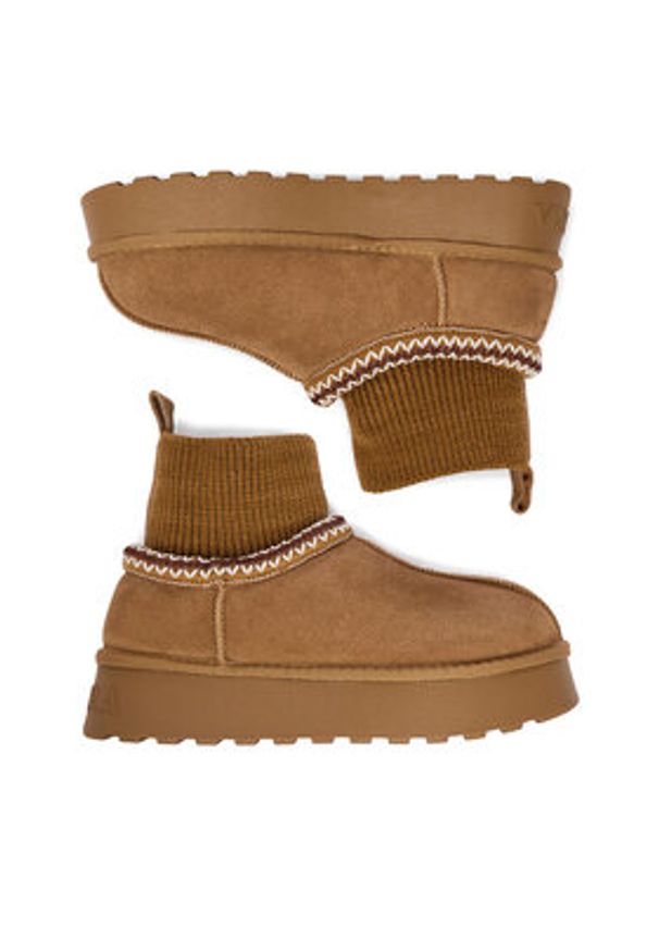 Badura Śniegowce EO-ANDREA-TS6278-01 Brązowy. Kolor: brązowy. Materiał: zamsz, skóra