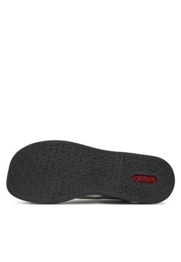 Rieker Sandały V59B5-90 Szary. Kolor: szary. Materiał: materiał