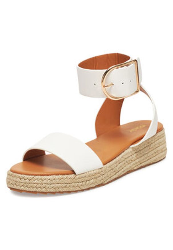 DeeZee Espadryle QS276-1 Biały. Kolor: biały. Materiał: materiał, syntetyk