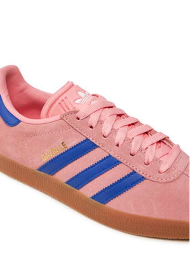 Adidas - adidas Sneakersy Gazelle JI2077 Różowy. Kolor: różowy. Materiał: zamsz, skóra. Model: Adidas Gazelle