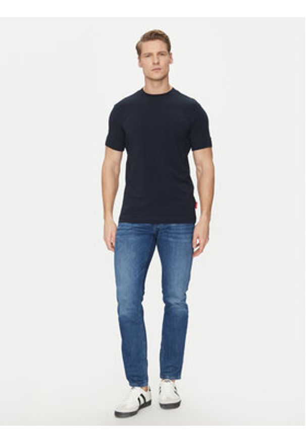 JOOP! Jeans T-Shirt 30044716 Granatowy Modern Fit. Kolor: niebieski. Materiał: bawełna