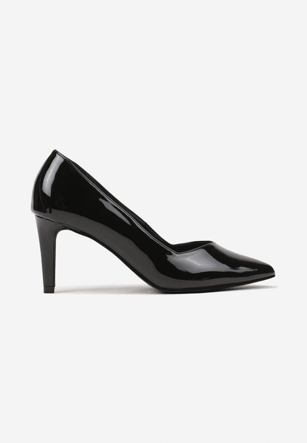 Born2be - Czarne Czółenka na Szpilce w Eleganckim Stylu ze Skórzaną Wkładką Lerichella. Okazja: do pracy. Kolor: czarny. Materiał: skóra. Obcas: na szpilce. Styl: elegancki