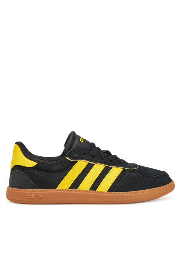 Adidas - adidas Sneakersy Breaknet Sleek JH6897 Czarny. Kolor: czarny. Materiał: skóra, zamsz