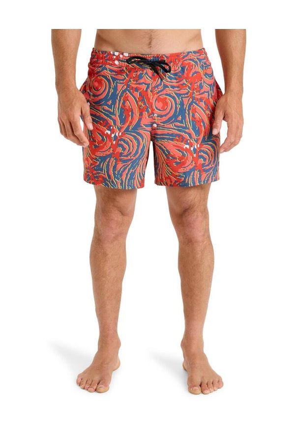 Quiksilver - Szorty kąpielowe dla Mężczyzn SURFSILK STRAIGHT 16" Różowy. Kolor: wielokolorowy. Materiał: elastan, poliester, materiał. Styl: sportowy