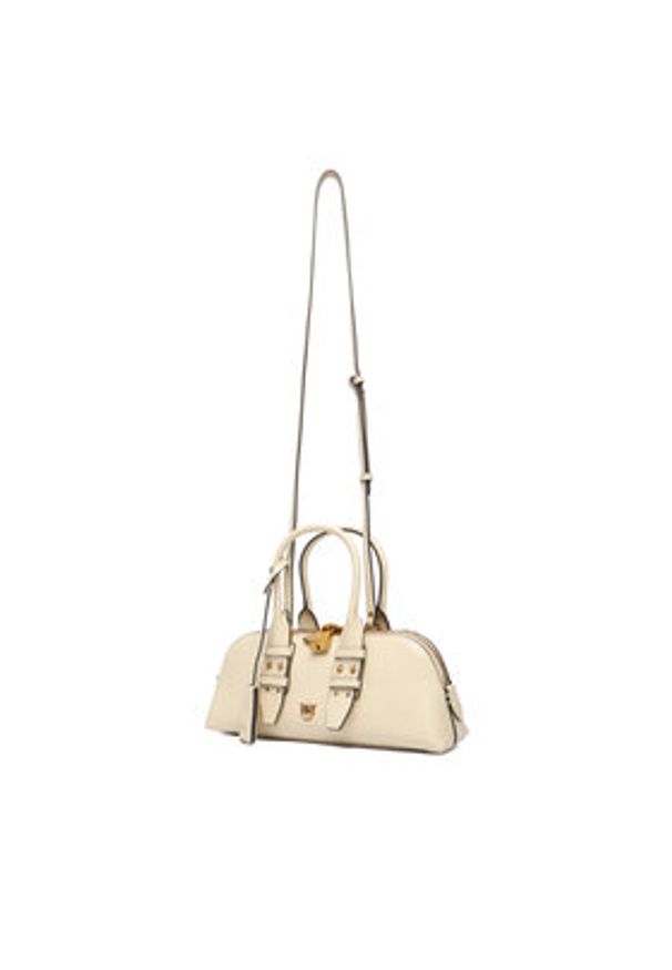 Pinko - PINKO Torebka Bowling Bag Baguette AI 25-26 105334 A2VW Écru. Materiał: skórzane