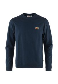 Fjällräven - Bluza bawełniana męska Fjallraven Vardag Sweater. Kolor: niebieski. Materiał: bawełna #1