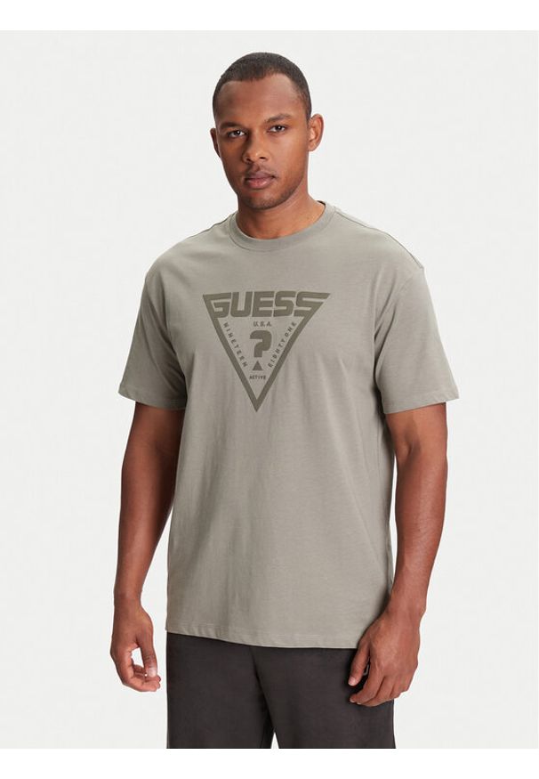 Guess T-Shirt Z4BI02 I3Z14 Zielony Regular Fit. Kolor: zielony. Materiał: bawełna