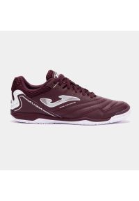 Buty piłkarskie halowe Joma Maxima 2520 IN bordowe męskie. Kolor: czerwony. Sport: piłka nożna