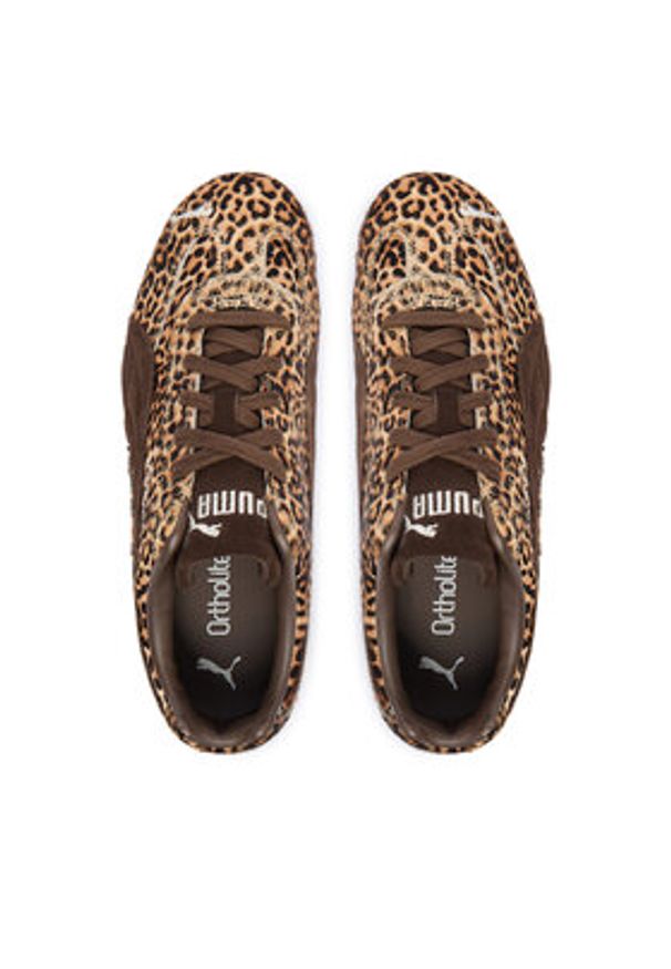 Puma Sneakersy Speedcat Wild 406690 01 Brązowy. Kolor: brązowy. Materiał: materiał