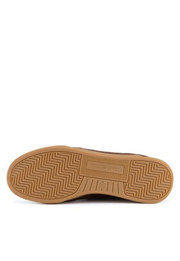 Gino Rossi Sneakersy CARLO-01 124AM Brązowy. Kolor: brązowy. Materiał: skóra, zamsz