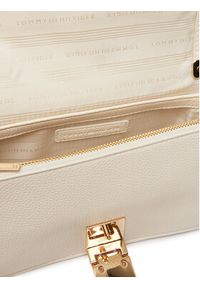 TOMMY HILFIGER - Tommy Hilfiger Torebka Th Her Chain Crossover AW0AW17403 Écru. Materiał: skórzane #4