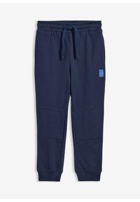 bonprix - Spodnie joggingowe z czystej bawełny organicznej. Kolor: niebieski. Materiał: bawełna #1