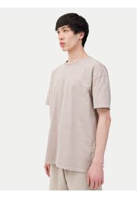 4f - 4F T-Shirt 4FWSS24TTSHM1316 Beżowy Oversize. Kolor: beżowy. Materiał: bawełna