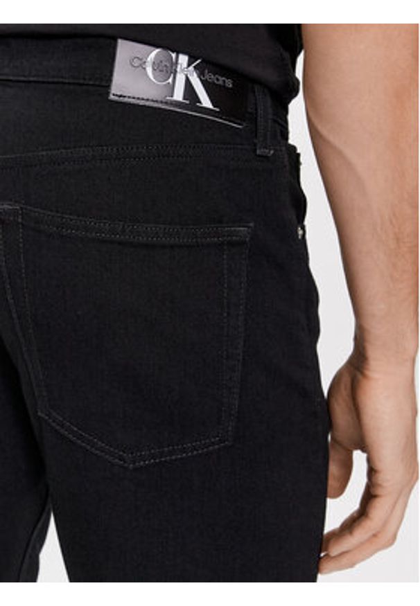 Calvin Klein Jeans Jeansy J30J323688 Czarny Slim Taper Fit. Kolor: czarny