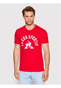 Le Coq Sportif T-Shirt 2210559 Czerwony Regular Fit. Kolor: czerwony. Materiał: bawełna #1