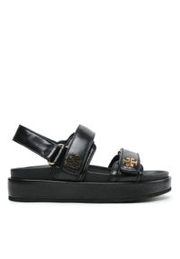 Tory Burch Sandały Kira Sport Sandal 144328 Czarny. Kolor: czarny. Materiał: skóra. Styl: sportowy #1