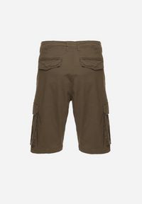 Born2be - Ciemnozielone Bawełniane Szorty Cargo z Bocznymi Kieszeniami Vikiitae. Kolor: zielony. Materiał: bawełna. Styl: elegancki #6