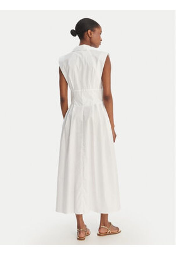 Guess Sukienka codzienna W6GKA0 W2353 Biały Regular Fit. Okazja: na co dzień. Kolor: biały. Materiał: bawełna. Typ sukienki: proste. Styl: casual