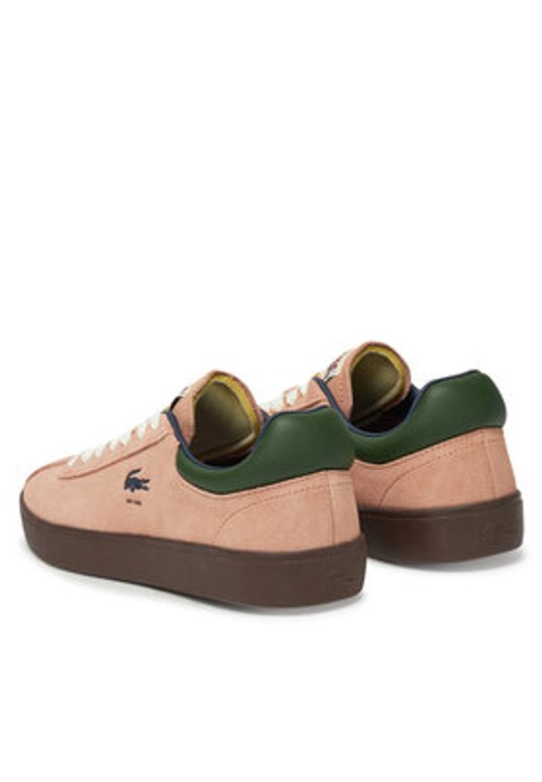 Lacoste Sneakersy Baseshot 7-49SFA0051 Różowy. Kolor: różowy. Materiał: skóra
