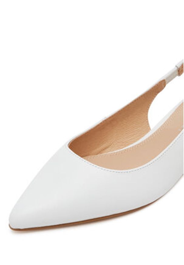 Sergio Bardi Czółenka WYL4138-1Z-SB Biały. Kolor: biały. Materiał: skóra