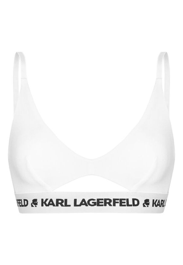 Karl Lagerfeld - KARL LAGERFELD Biustonosz braletka A1W47006 Biały. Kolor: biały. Materiał: lyocell
