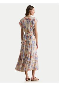 Lauren Ralph Lauren - LAUREN RALPH LAUREN Sukienka letnia 200P08686001 Kremowy Regular Fit. Kolor: kremowy. Materiał: syntetyk. Sezon: lato #6
