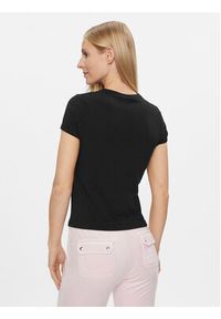 Juicy Couture T-Shirt Heritage Crest Tee JCWCT24337 Czarny Slim Fit. Kolor: czarny. Materiał: bawełna