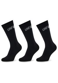 Unfair Athletics Zestaw 3 par wysokich skarpet unisex Curved UNFR22-164 Czarny. Kolor: czarny. Materiał: materiał, bawełna #1