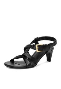 Gino Rossi - GINO ROSSI Sandały EO-124943 Czarny. Kolor: czarny. Materiał: skóra #5