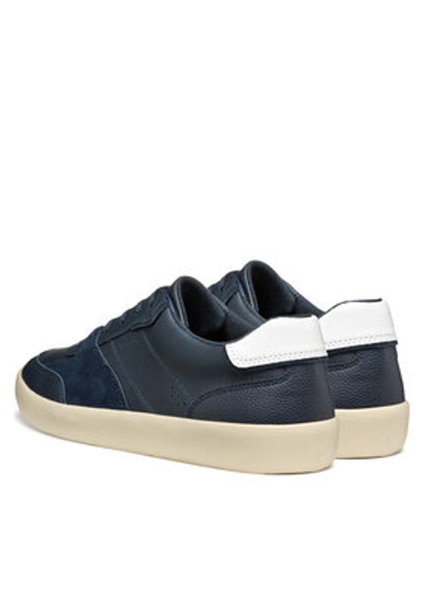 Geox Sneakersy U Affile U55BUB 09BBU C4211 Granatowy. Kolor: niebieski. Materiał: skóra