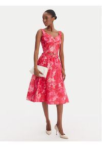 Fracomina Spódnica trapezowa FR25SG2012W775U6 Różowy Flare Fit. Kolor: różowy. Materiał: syntetyk #4