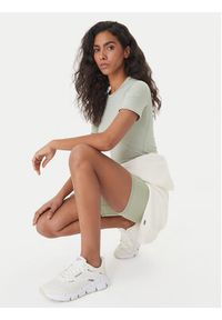 Reebok T-Shirt Reebok x Ewa Chodakowska Nela RK25613CCW Beżowy Slim Fit. Kolor: beżowy. Materiał: syntetyk #4