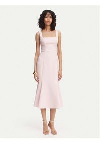 ACCESS FASHION Sukienka koktajlowa 63-3428-135 Różowy jasny Regular Fit. Kolor: różowy. Materiał: syntetyk. Styl: wizytowy #1