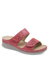 Clara Barson Klapki WYL05010-11 Czerwony. Kolor: czerwony. Materiał: syntetyk #5