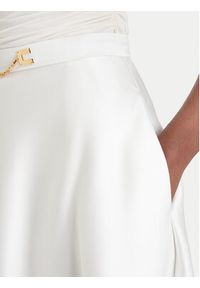 Elisabetta Franchi Spódnica midi GO-156-61E2-V320 Biały Regular Fit. Kolor: biały. Materiał: syntetyk #5