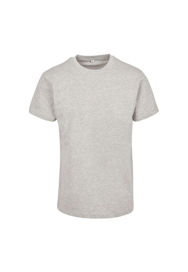 BUILD YOUR BRAND - Koszulka Unisex Dla Dorosłych Z Bawełny Czesanej Premium Heather. Kolor: szary. Materiał: bawełna